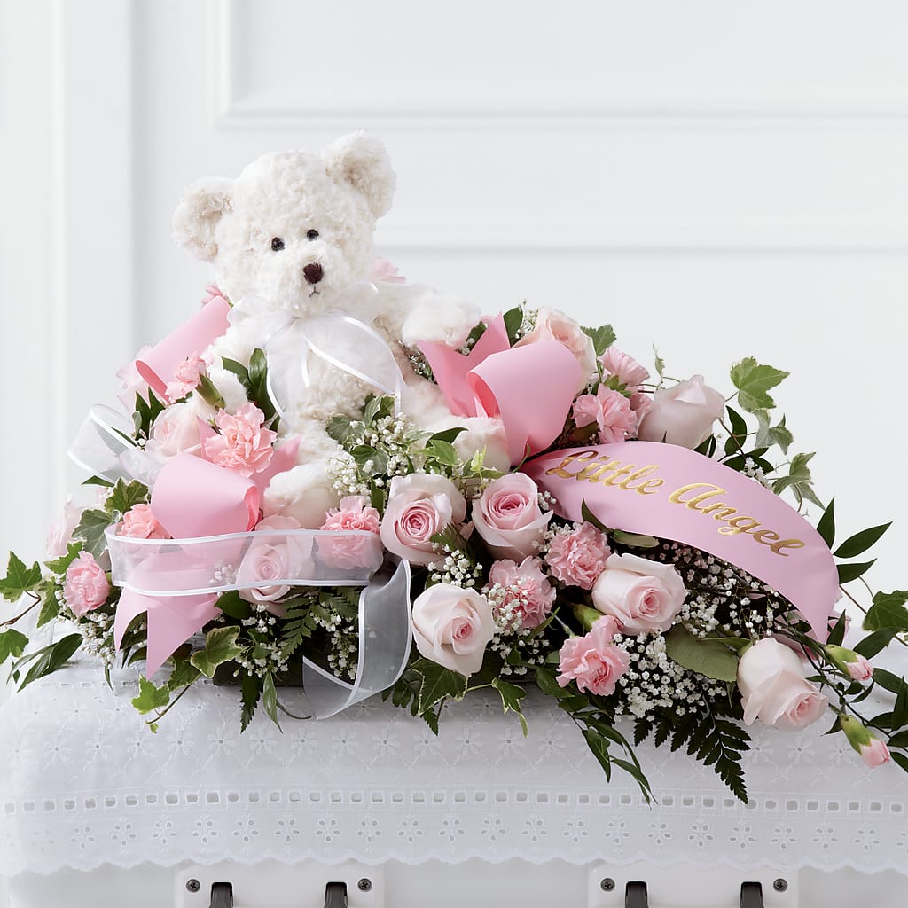 Touch of Sympathy Casket Spray – BRAD'S FLORIST, Paris IL