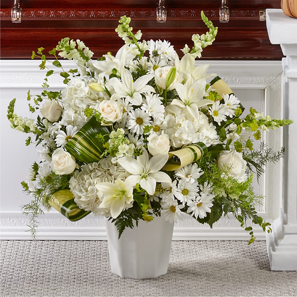 Thoughts of Tranquility Floor Basket – BRAD'S FLORIST, Paris IL