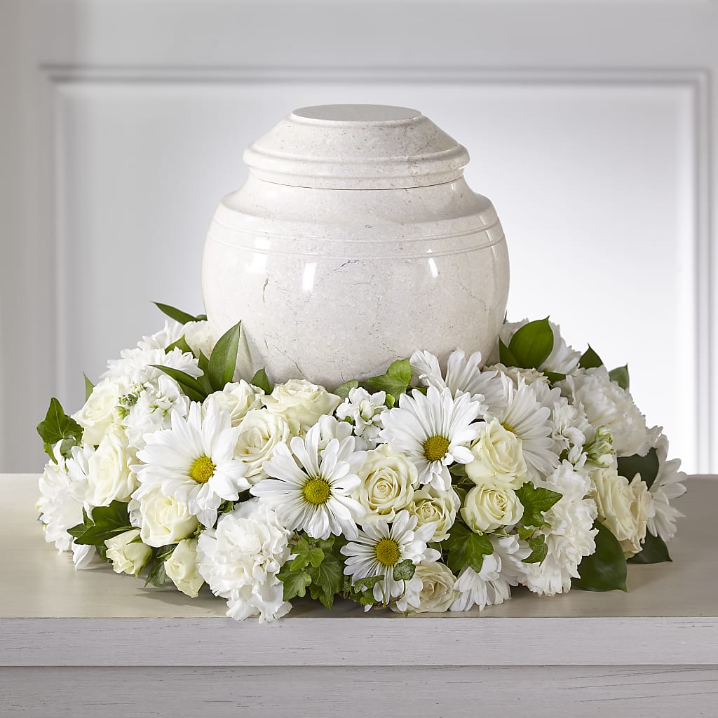 Ivory Gardens Cremation Adornment – BRAD'S FLORIST, Paris IL