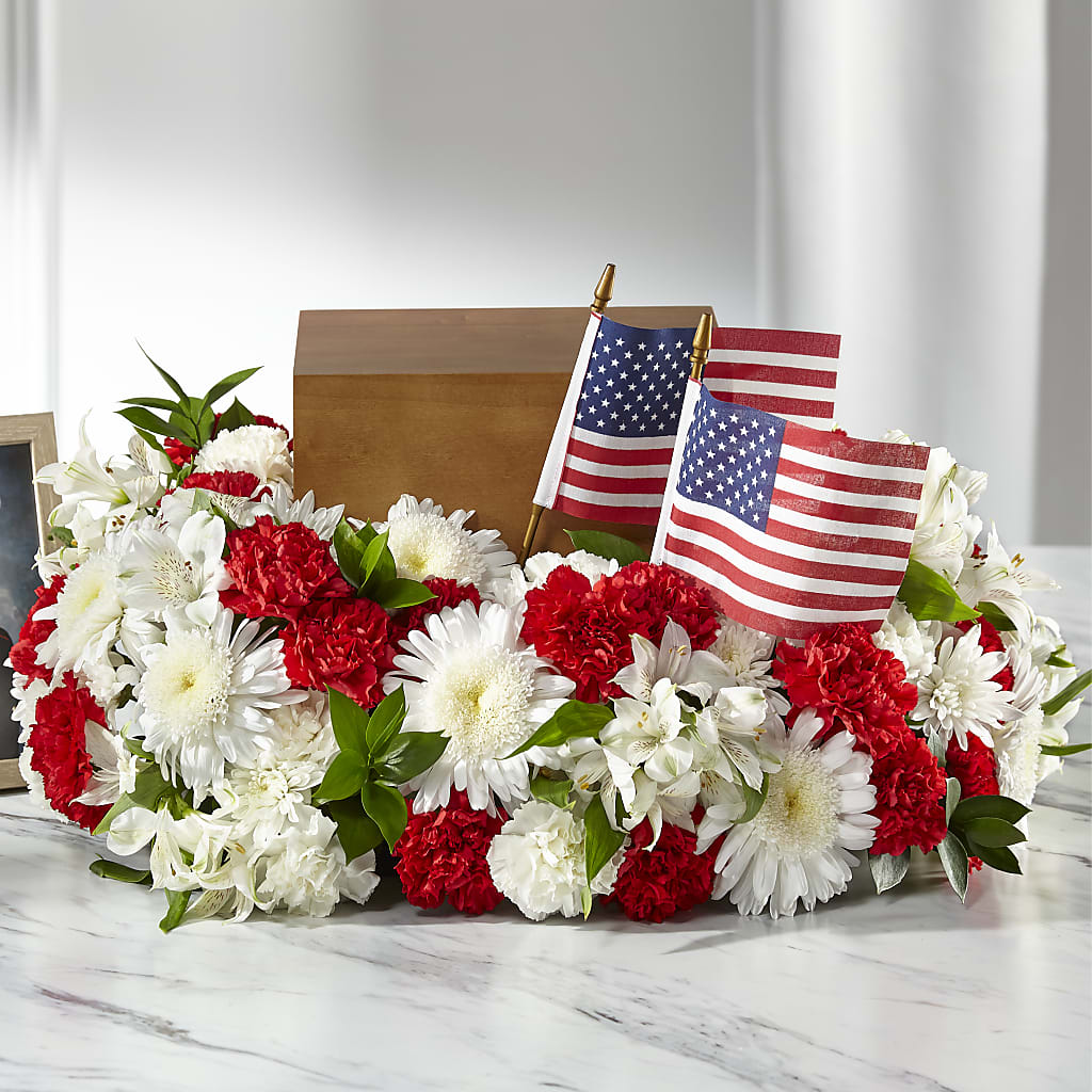 Spirit of Patriotism Cremation Adornment – BRAD'S FLORIST, Paris IL