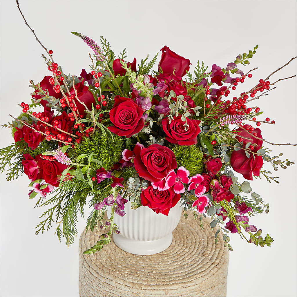 Big Red Bow Bouquet – BRAD'S FLORIST, Paris IL