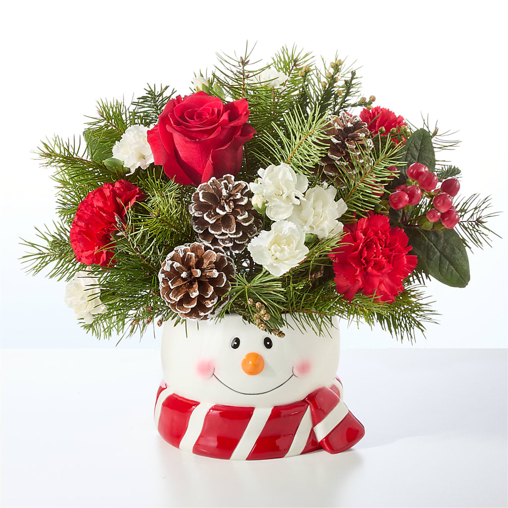 Jolly Snowman Bouquet – BRAD'S FLORIST, Paris IL