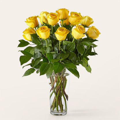 Long Stem Yellow Rose Bouquet – BRAD'S FLORIST, Paris IL