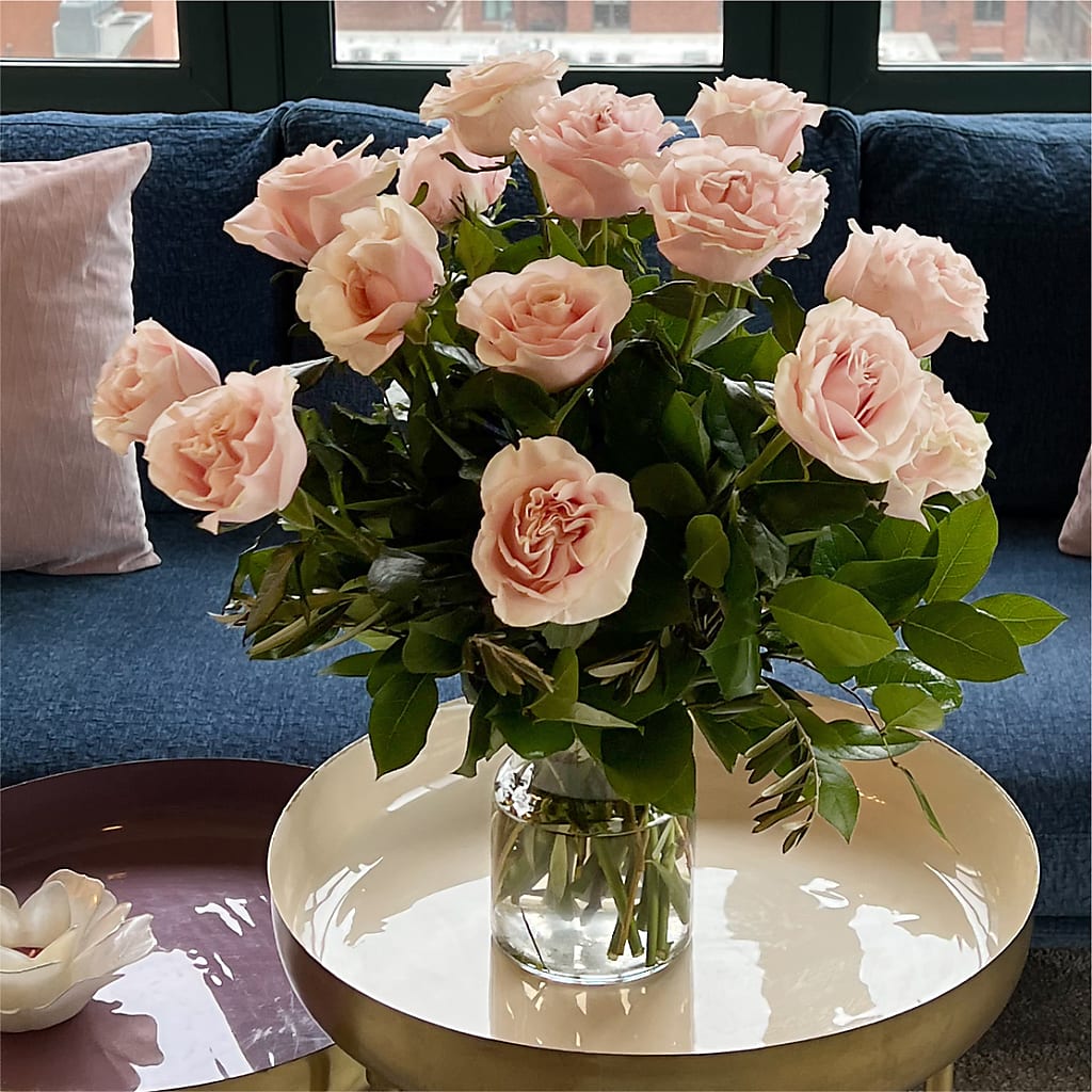 Long Stem Pink Rose Bouquet – BRAD'S FLORIST, Paris IL