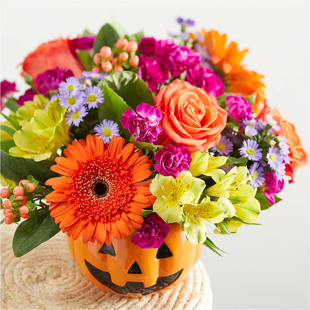 Tricks & Treats Pumpkin – BRAD'S FLORIST, Paris IL