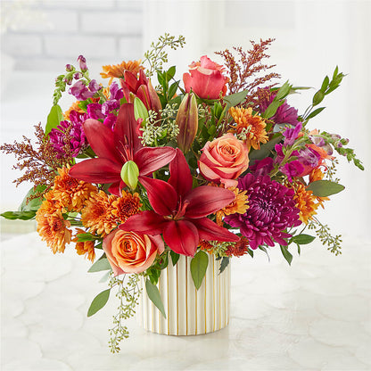 Burgundy Landscape Bouquet – BRAD'S FLORIST, Paris IL