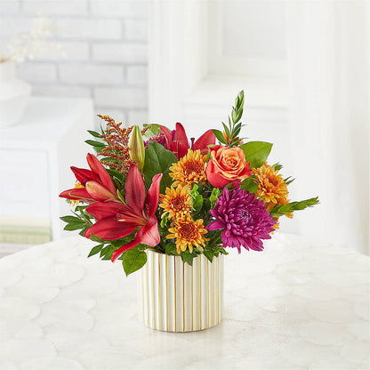 Burgundy Landscape Bouquet – BRAD'S FLORIST, Paris IL