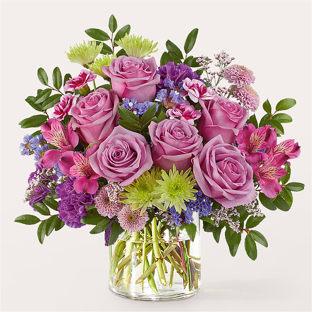 Glass Half Full Bouquet – BRAD'S FLORIST, Paris IL