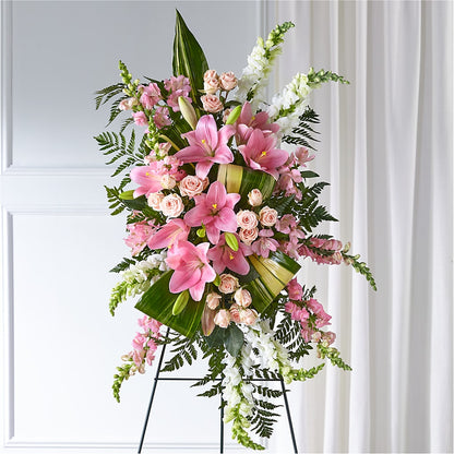Elegant Embrace Standing Spray – BRAD'S FLORIST, Paris IL