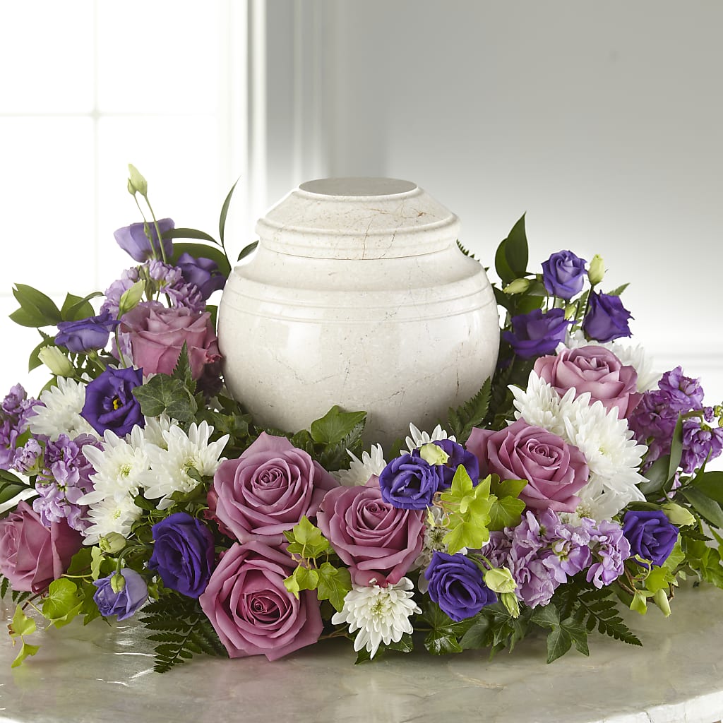 Blooming Sympathy Cremation Adornment – BRAD'S FLORIST, Paris IL