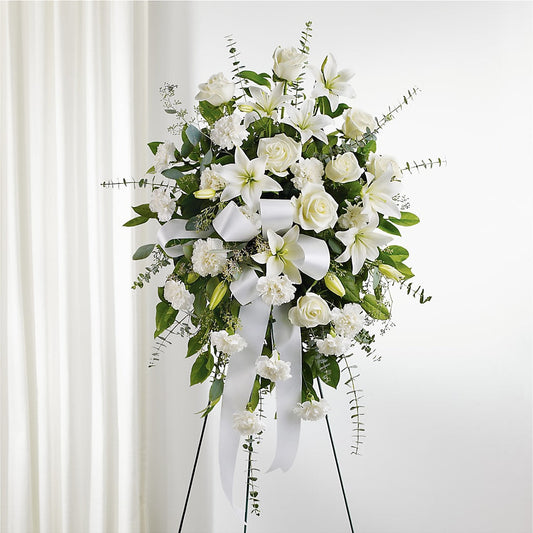 With Care Standing Spray – BRAD'S FLORIST, Paris IL