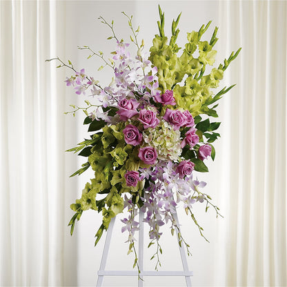 Lasting Legacy Standing Spray – BRAD'S FLORIST, Paris IL